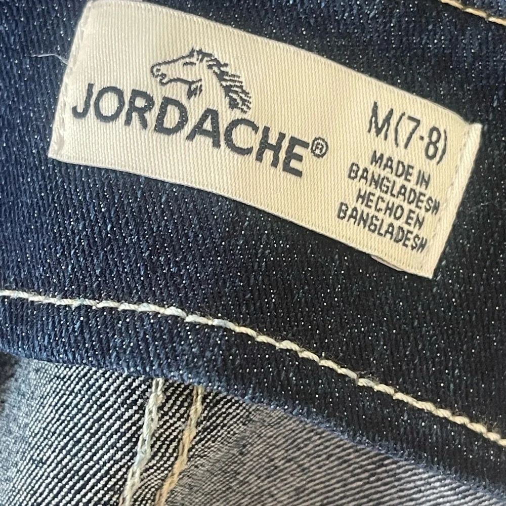 Jordache girls denim jean rainbow jumper dress 7 8